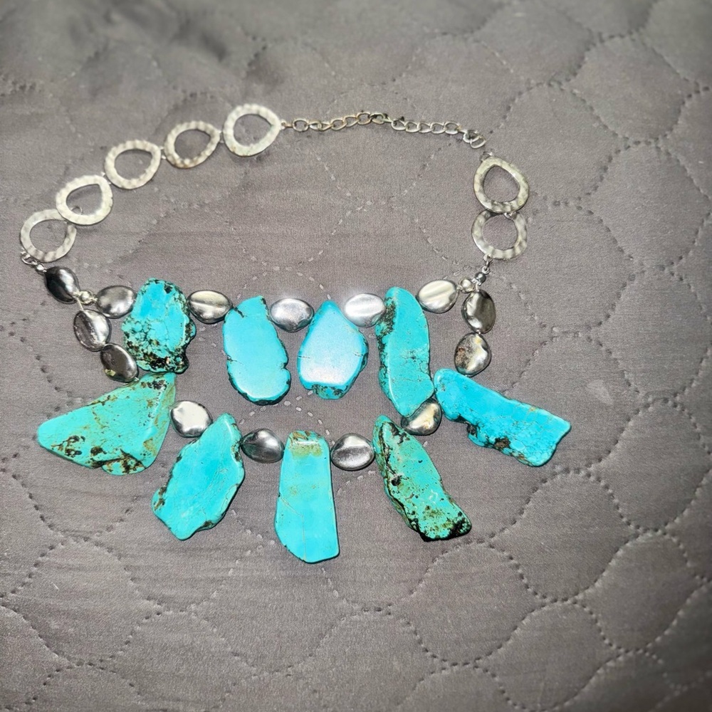 Turquoise and Silver Necklace